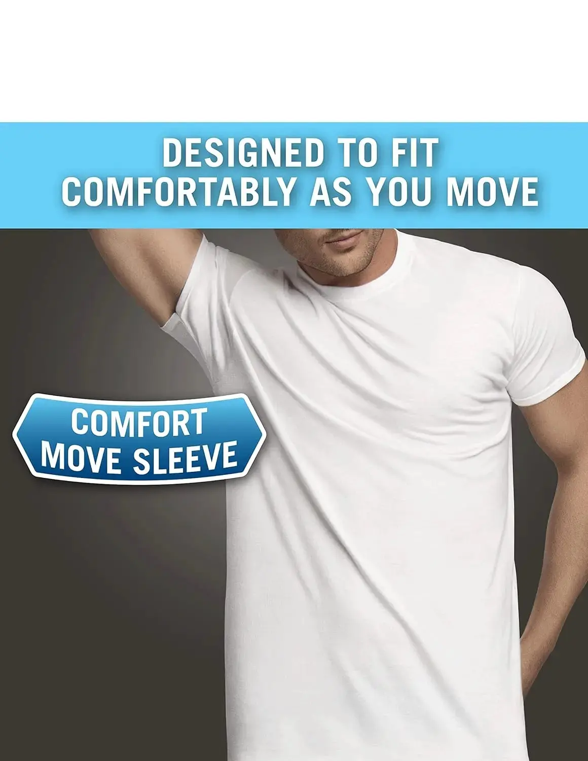 72 Pack-Men's Eversoft Cotton Stay Tucked Crew T-Shirt