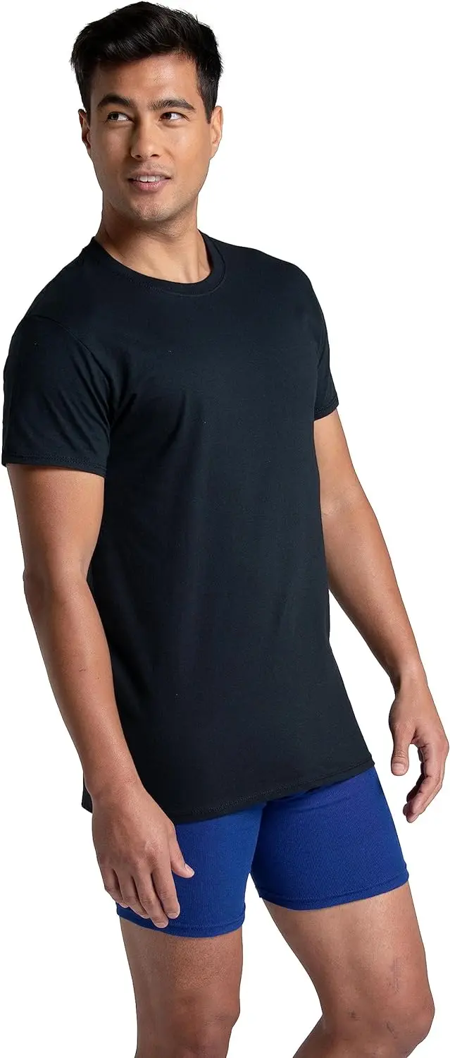 72 Pack-Men's Eversoft Cotton Stay Tucked Crew T-Shirt