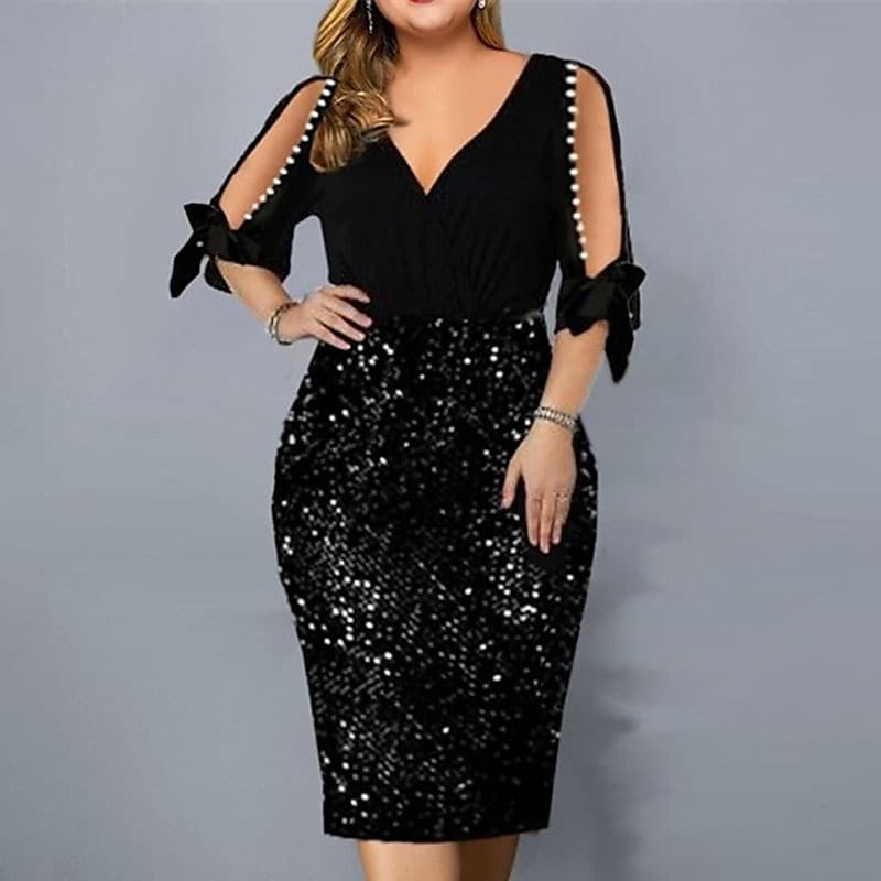 Women's Plus Size Curve Sheath Dress