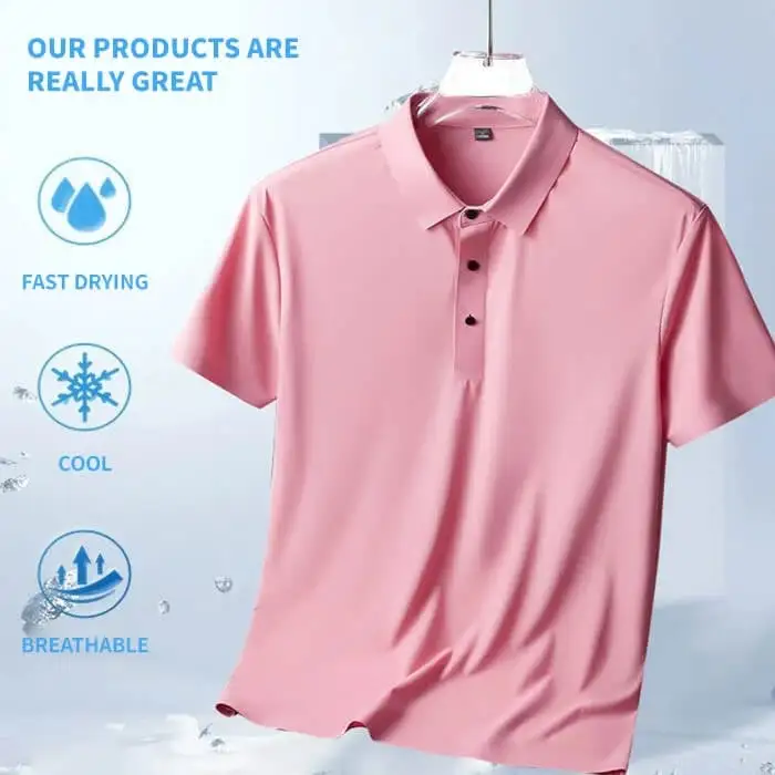 8 PACK-🎁 Men's business casual short sleeve polo shirts👕