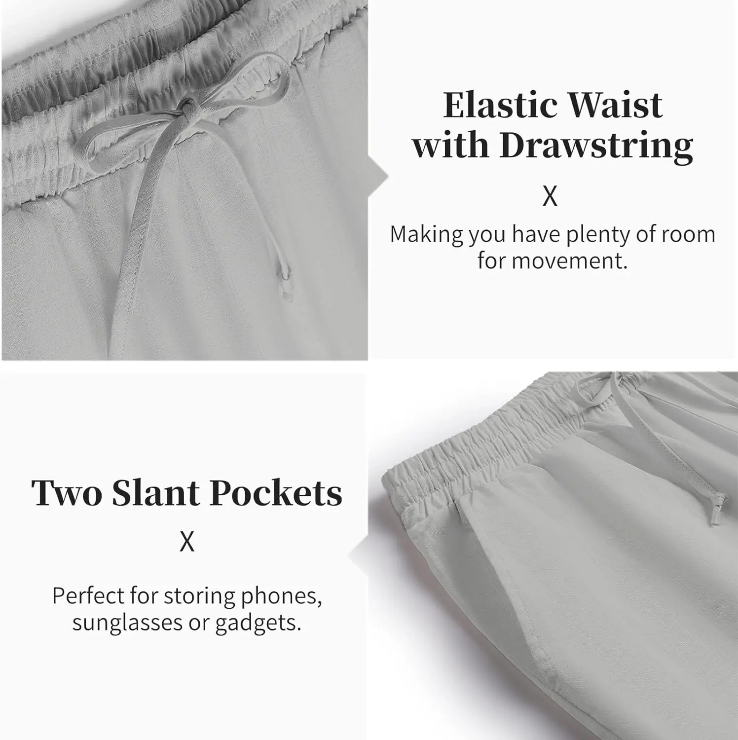 10 Pack-Men's 2 Pieces Cotton Linen Set Casual Short Sleeve Henley Shirts Beach Yoga Pants Summer Outfits