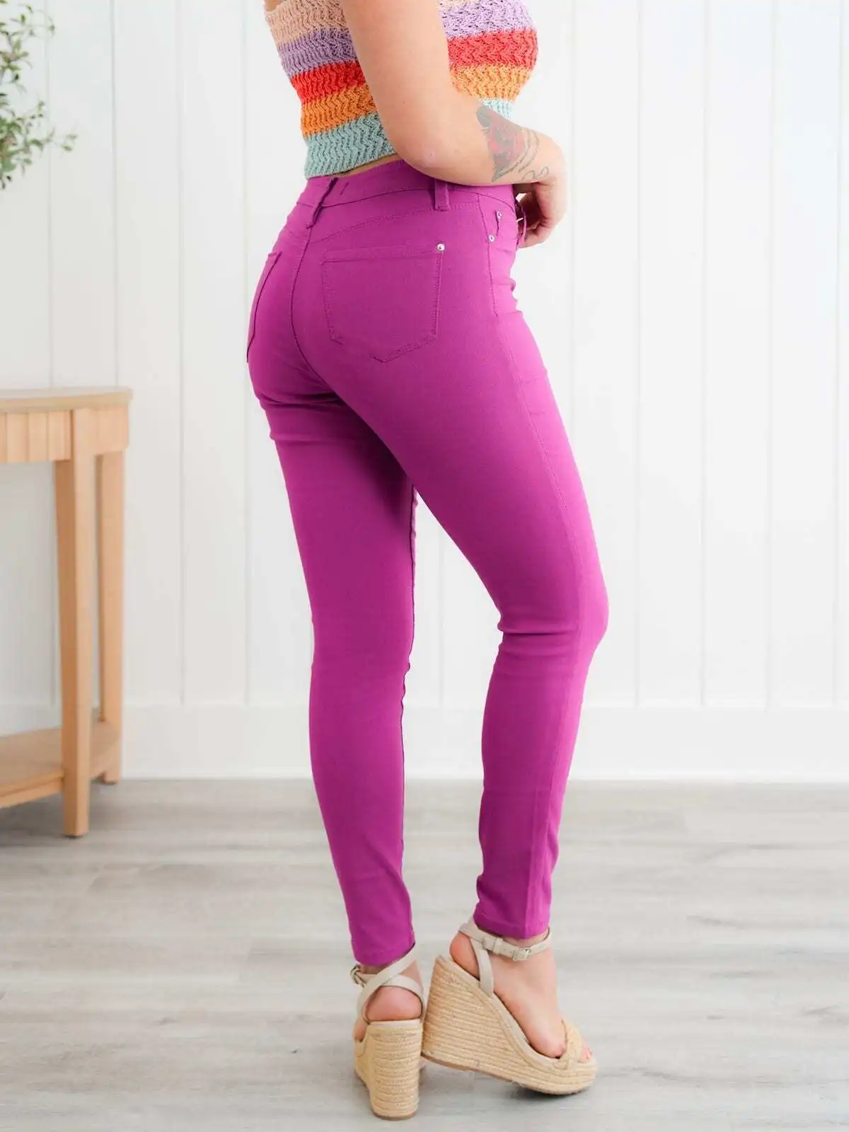 🔥6 Colors Pack only $24.99 🔥Taste The Rainbow Mid Rise Hyper Stretch Skinny Jeans (Multiple Colors)