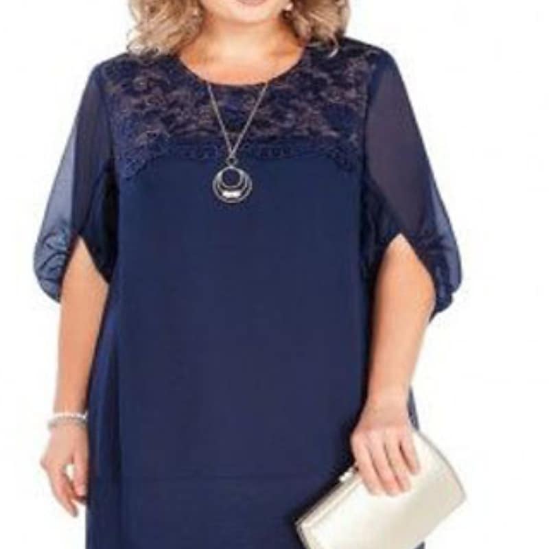 Women's Plus Size A Line Dress Solid Color