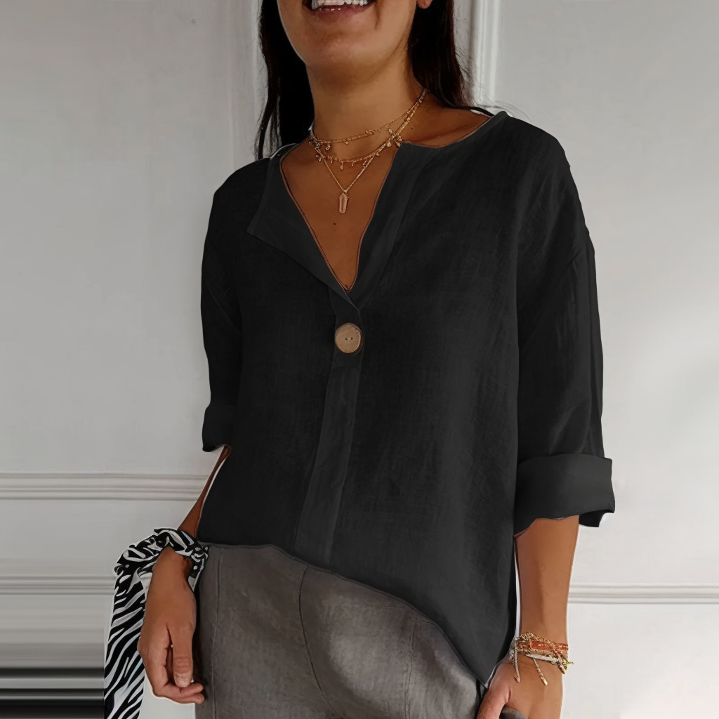 Women's Casual Cotton Linen Shirt 1b4e