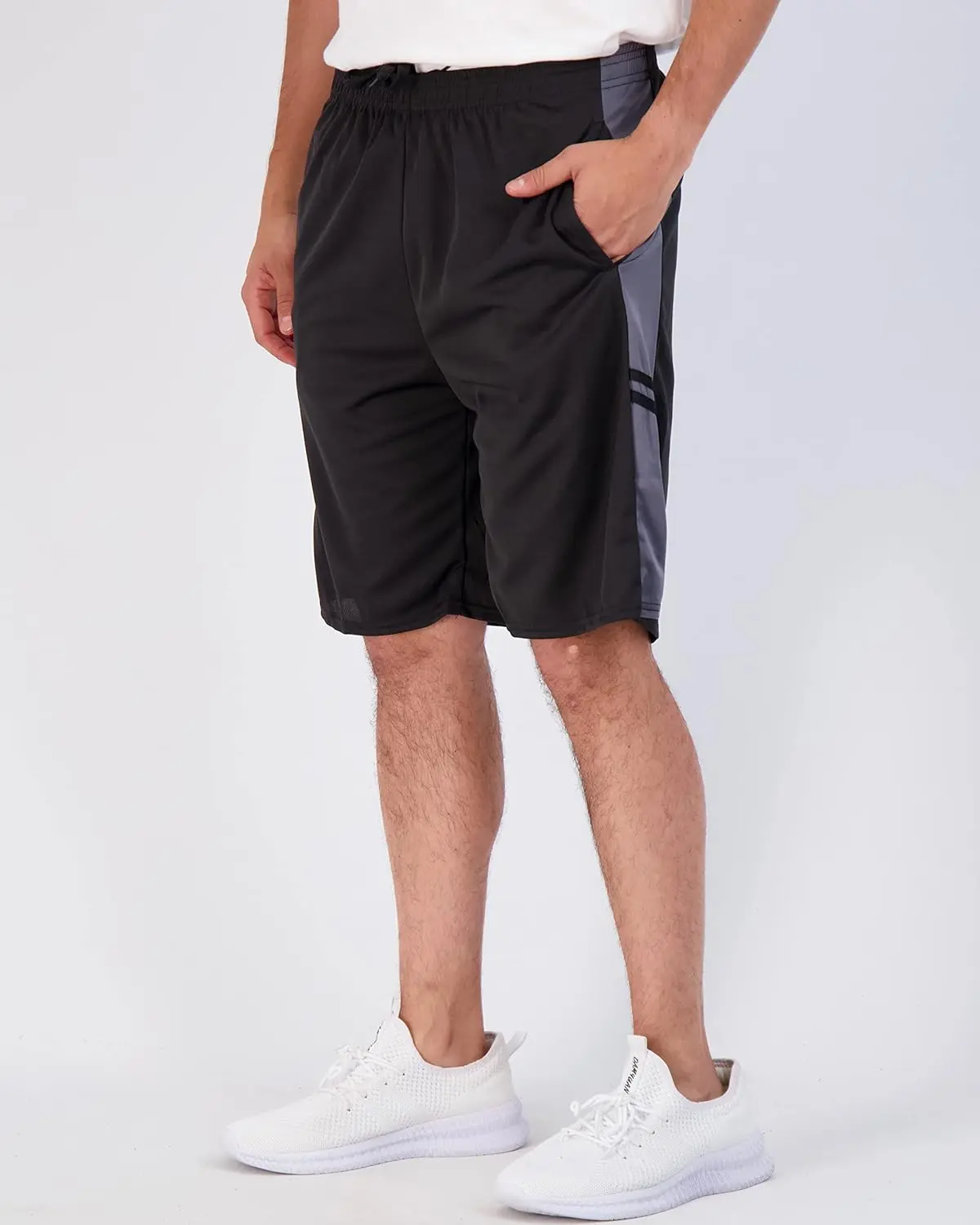 5 Pack-Men's Mesh Athletic Basketball Shorts Quick Dry Activewear with Pockets