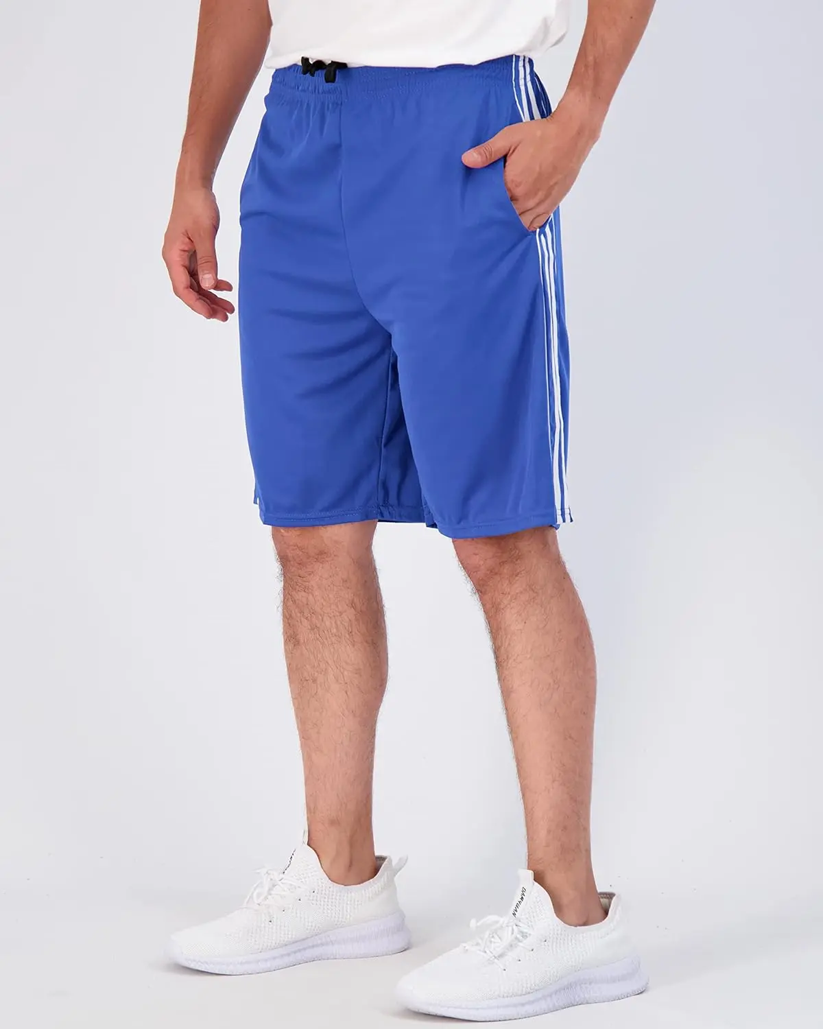 5 Pack-Men's Mesh Athletic Basketball Shorts Quick Dry Activewear with Pockets