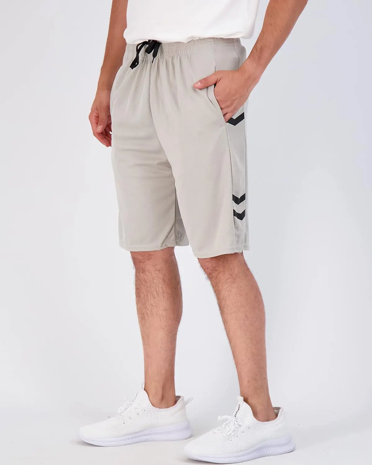 5 Pack-Men's Mesh Athletic Basketball Shorts Quick Dry Activewear with Pockets