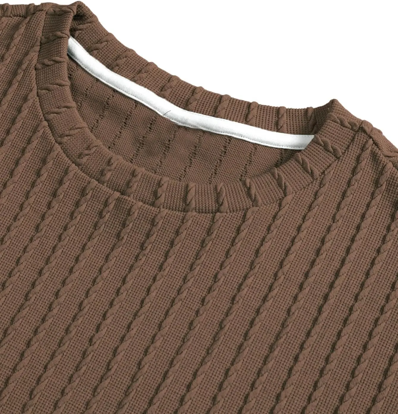 7 Pack-Men's 2 Piece Outfits Short Sleeve Crewneck Summer T Shirt and Drawstring Casual Track Shorts Set