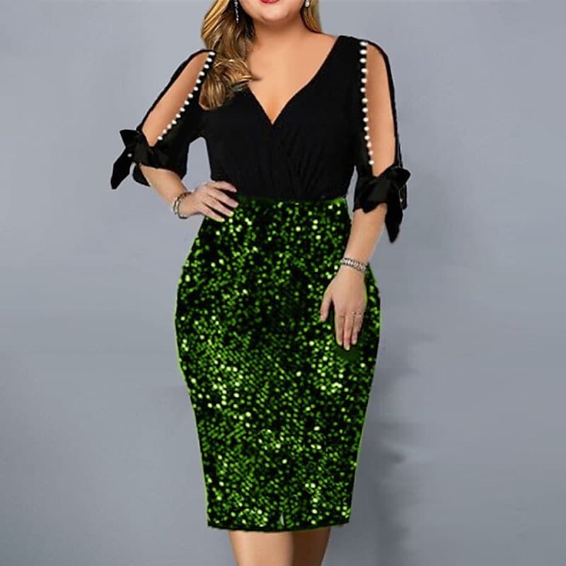 Women's Plus Size Curve Sheath Dress