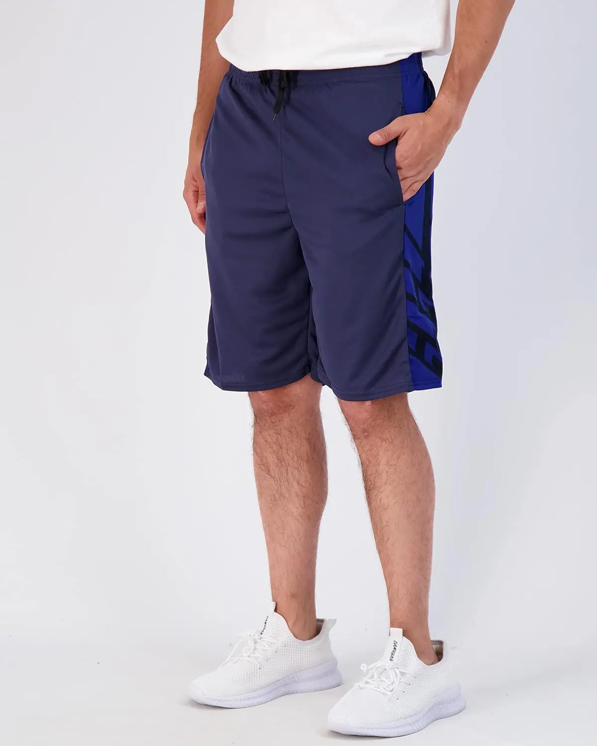 5 Pack-Men's Mesh Athletic Basketball Shorts Quick Dry Activewear with Pockets