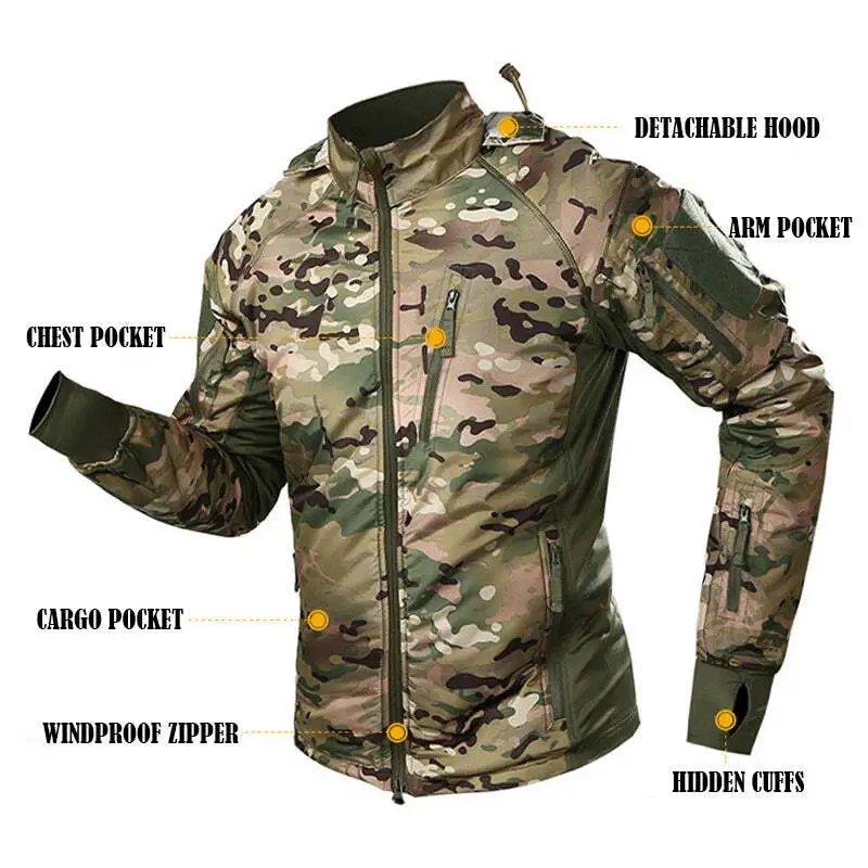 Archon Tactical Waterproof Packable Operater Jacket, Wind Resistant, Winter Style